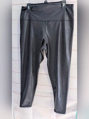 Aerie Black 🖤 Faux Leather Legging Plus Size XXL